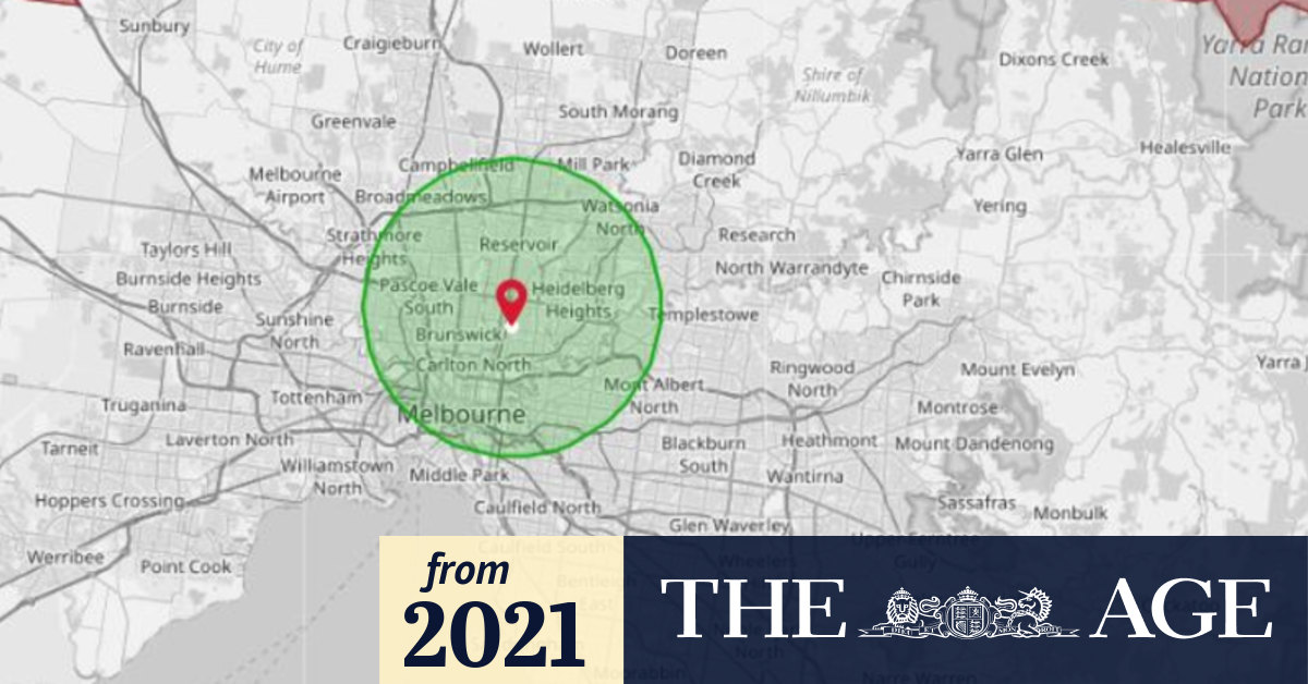 Victoria COVID Melbourne 25km radius where can I travel?